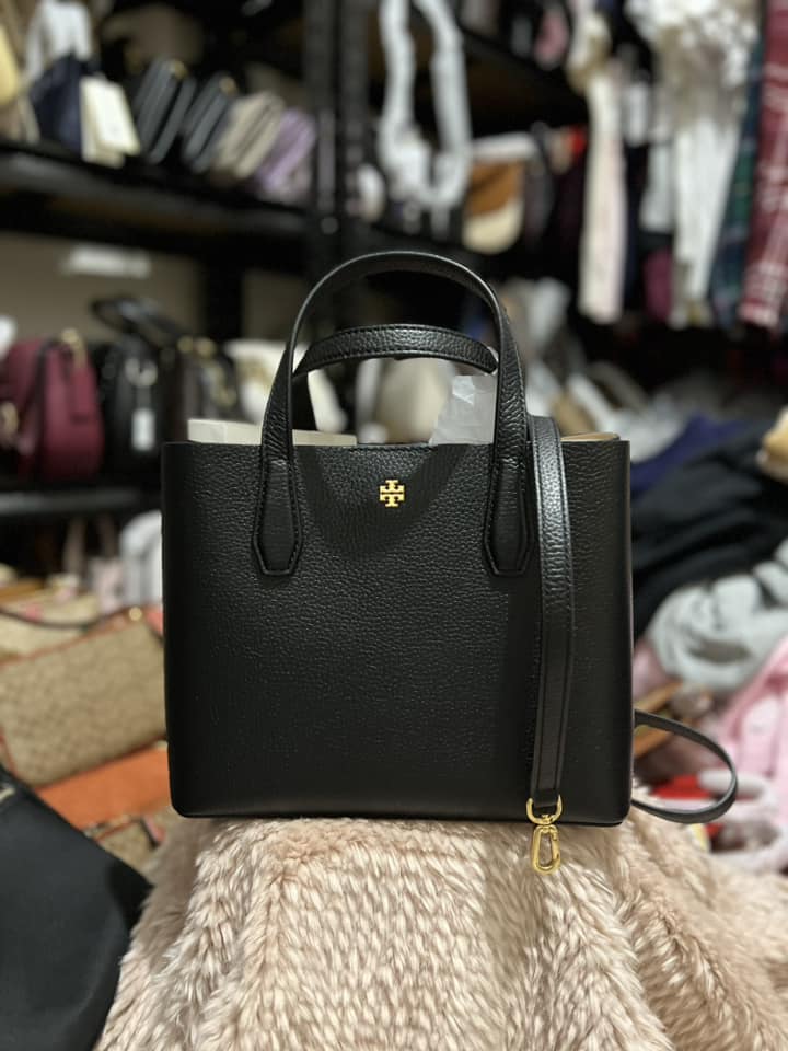 Tory Burch Blake Small Tote - Black/Devon Sand