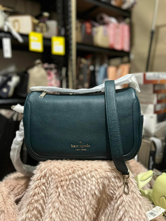 Kate Spade Smoosh Pebbled Leather Crossbody Bag - Peacock Sapphire