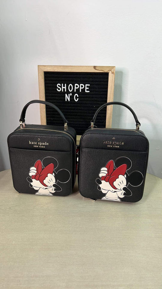 Kate Spade Disney X Kate Spade New York Minnie Mouse Daisy Vanity Crossbody Bag - Black Multi